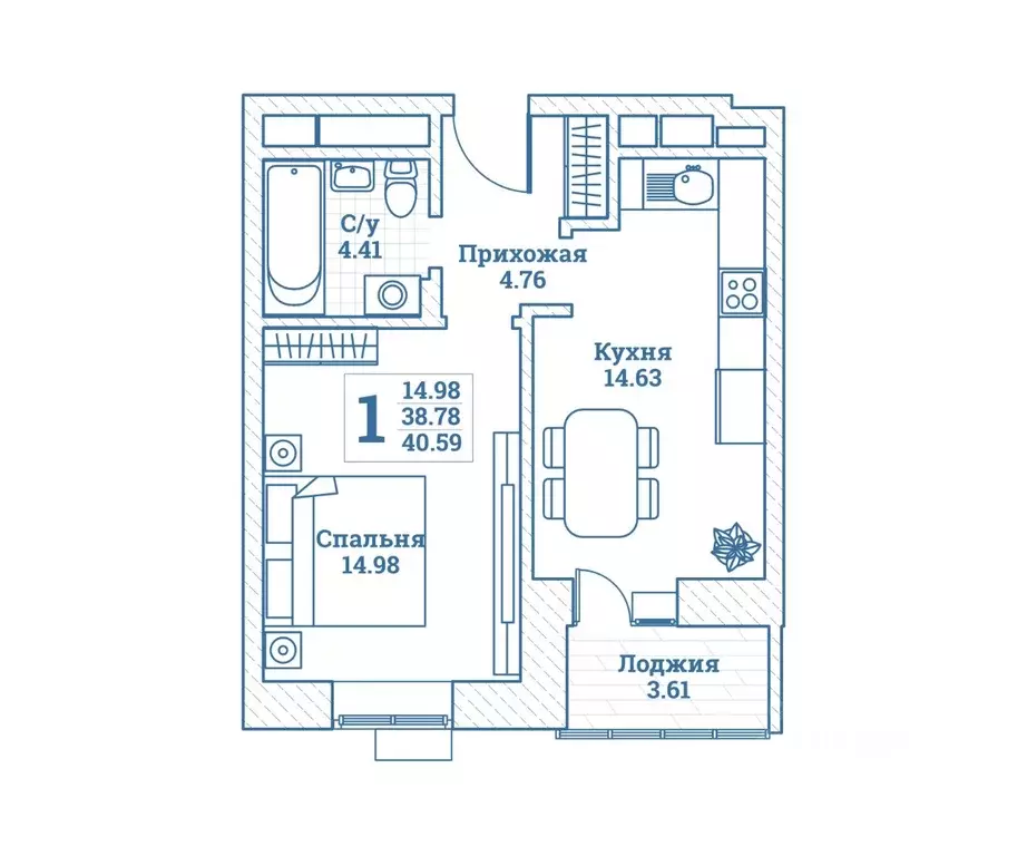 1-к кв. Московская область, Щелково городской округ, Монино пгт ... - Фото 1