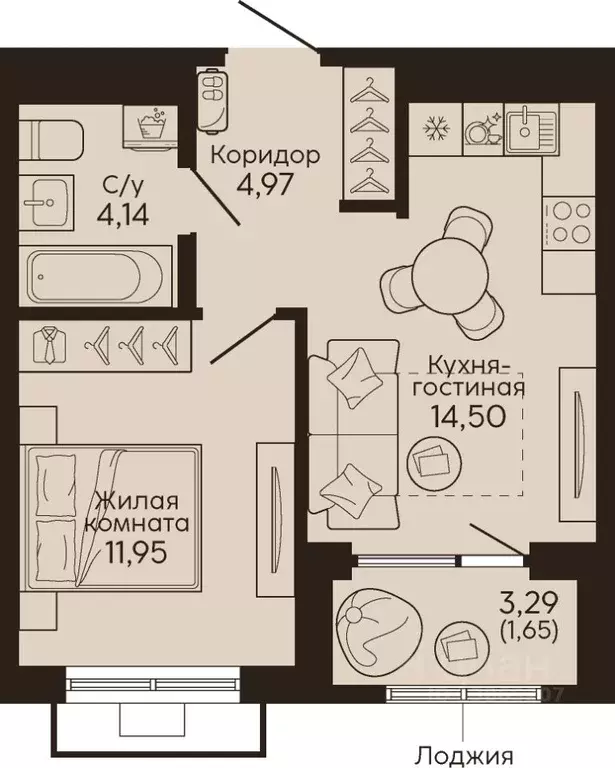 1-к кв. Свердловская область, Екатеринбург Вокзальный жилрайон,  ... - Фото 0