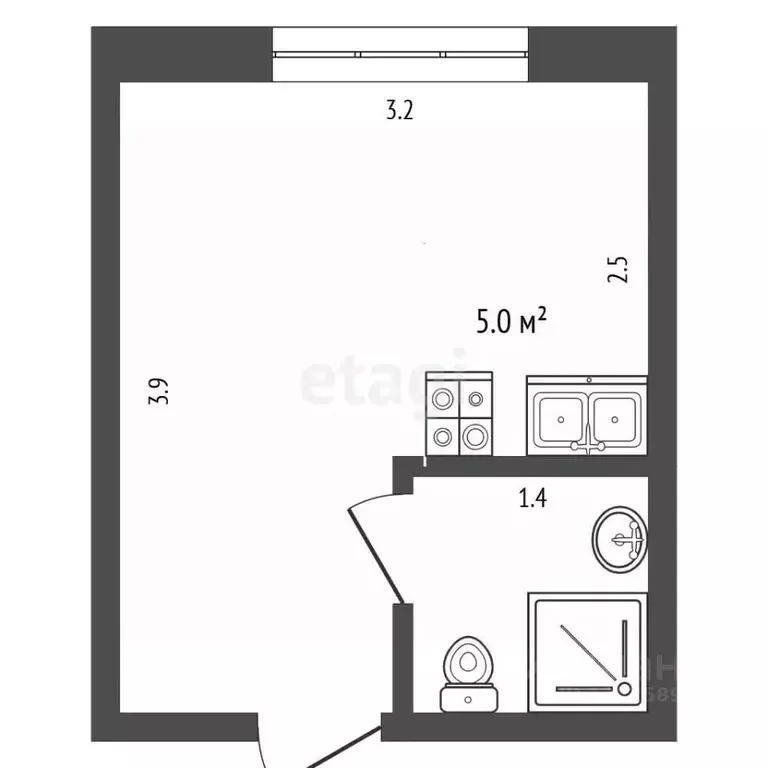 Студия Вологодская область, Вологда Петрозаводская ул., 12 (11.7 м) - Фото 2