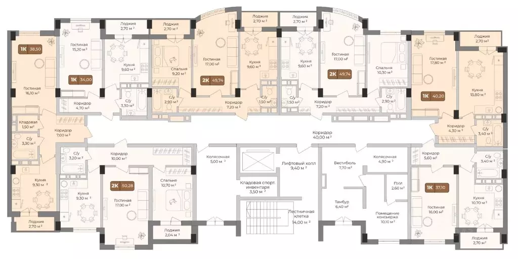 2-к кв. Краснодарский край, Краснодар Музыкальный мкр, ул. Имени ... - Фото 2