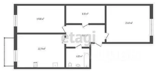 3-к кв. Ярославская область, Ярославль ул. Блюхера, 35к2 (102.4 м) - Фото 1