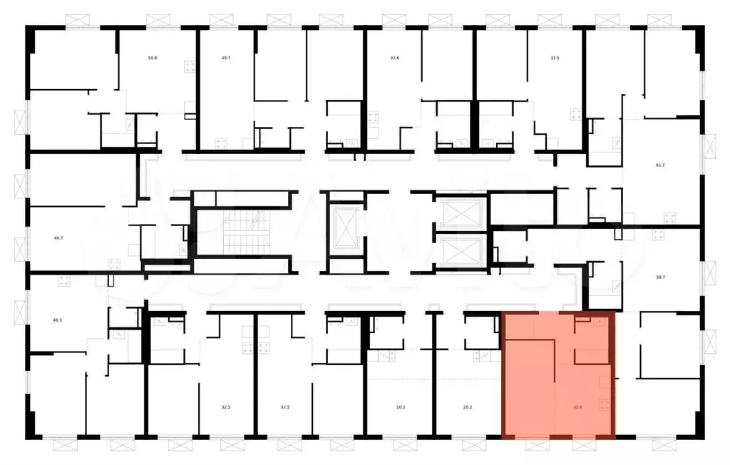 1-к. квартира, 32,6 м, 19/24 эт. - Фото 1