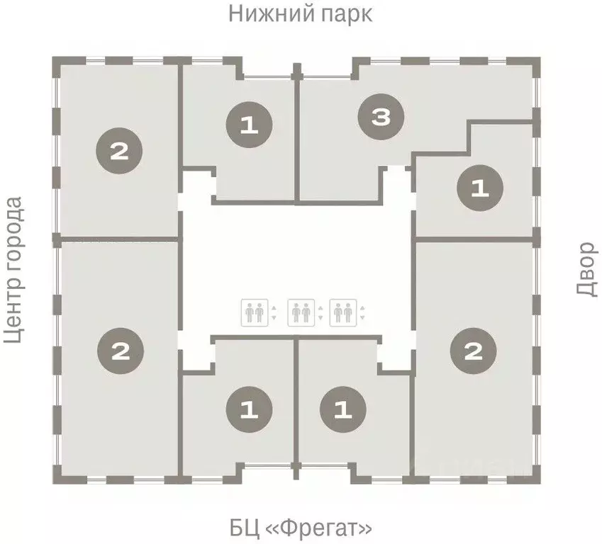 1-к кв. Липецкая область, Липецк пл. Петра Великого, 1 (47.26 м) - Фото 1