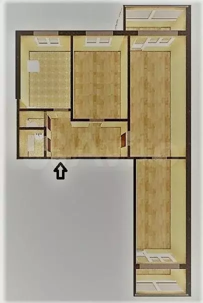3-к. квартира, 68 м, 7/9 эт. - Фото 0