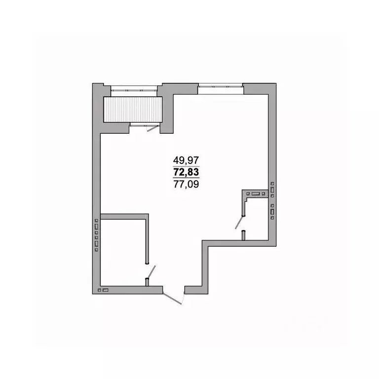 2-к кв. Новосибирская область, Новосибирск ул. Сеченова, 13 (77.09 м) - Фото 0