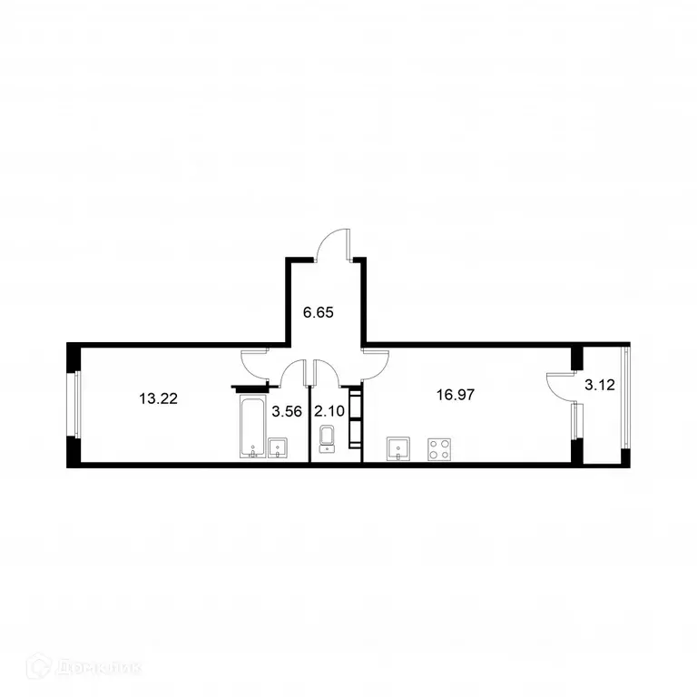Продаётся 1-к квартира, 44.1 м - Фото 0