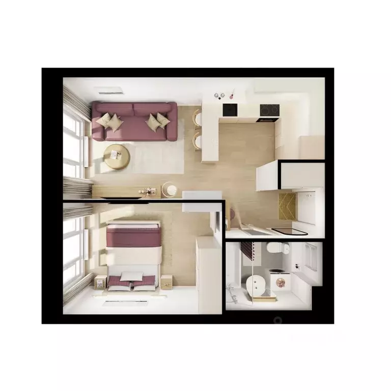 1-к кв. Московская область, Котельники Парковый мкр, Белая Дача Парк ... - Фото 2