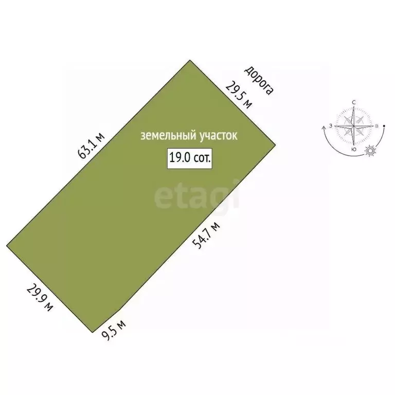 Участок в Омская область, Омский район муниципальный округ, пос. Имени ... - Фото 2