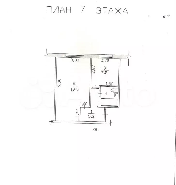 1-к. квартира, 35 м, 7/12 эт. - Фото 0