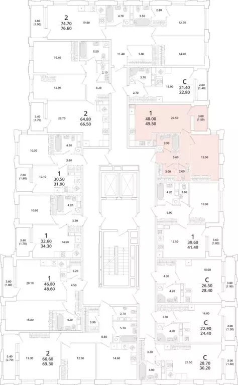 1-к кв. Санкт-Петербург Планерная ул., 99 (49.8 м) - Фото 1