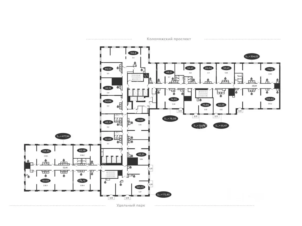 Офис в Санкт-Петербург Коломяжский просп., 19 (1881 м) - Фото 2