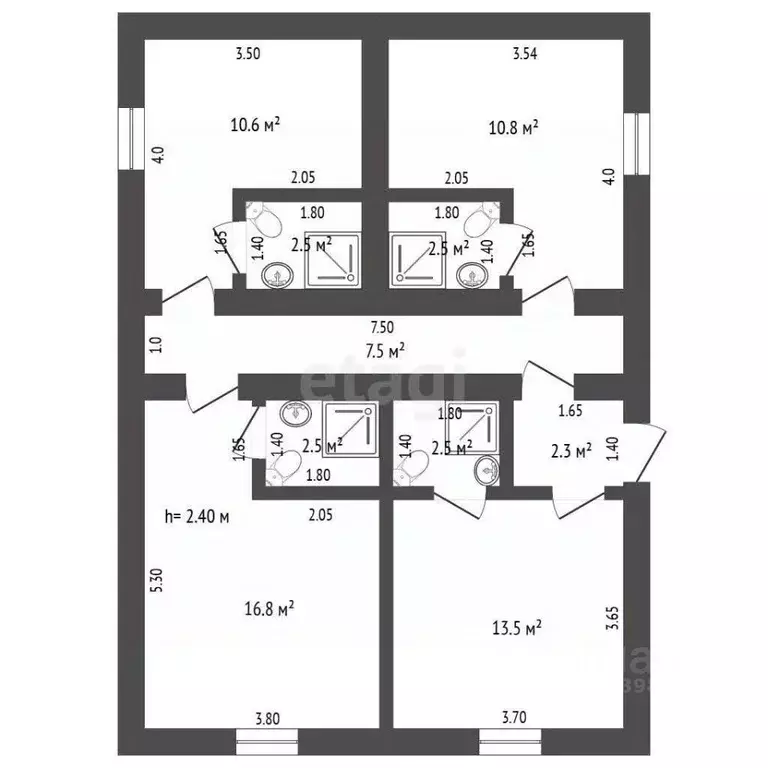 6-к кв. Крым, Саки 15 сектор, 21 (219.2 м) - Фото 1