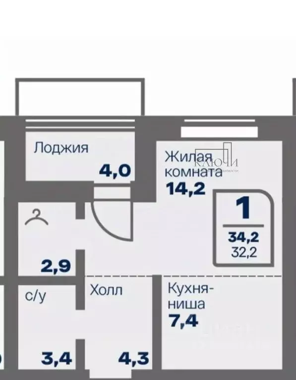1-к кв. Челябинская область, Магнитогорск Советская ул., 132 (32.2 м) - Фото 1