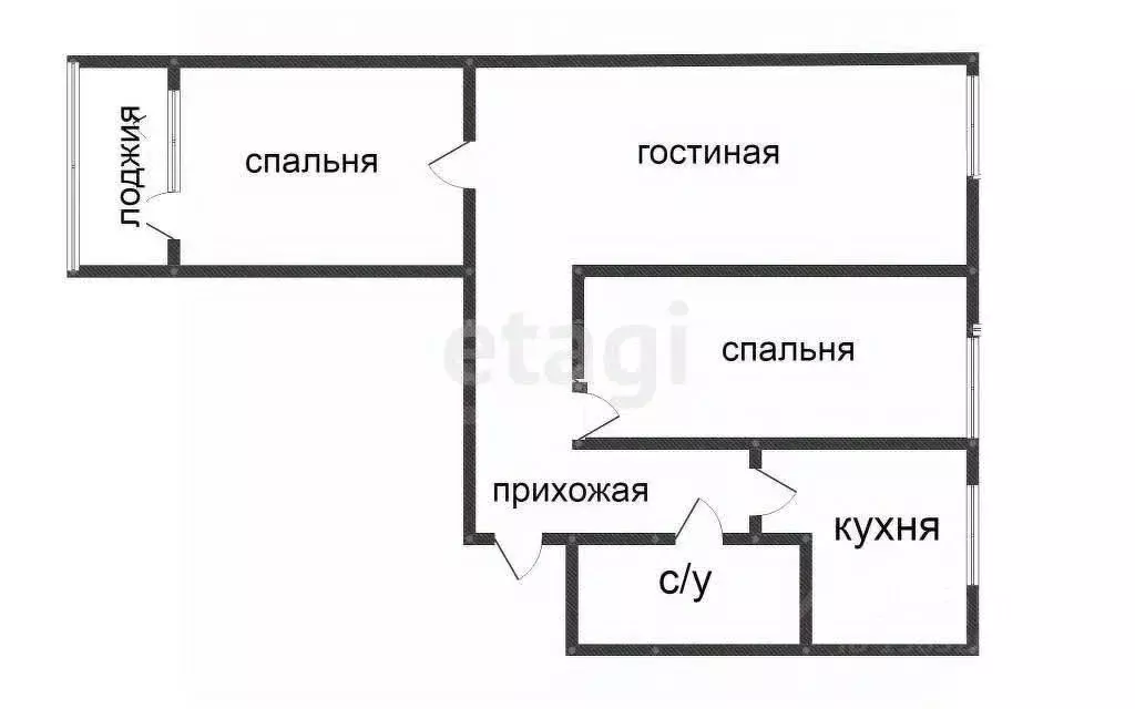 3-к кв. Приморский край, Владивосток Сахалинская ул., 38 (61.8 м) - Фото 1