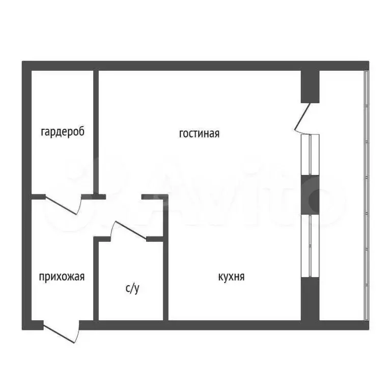 Квартира-студия, 40,7 м, 2/6 эт. - Фото 0