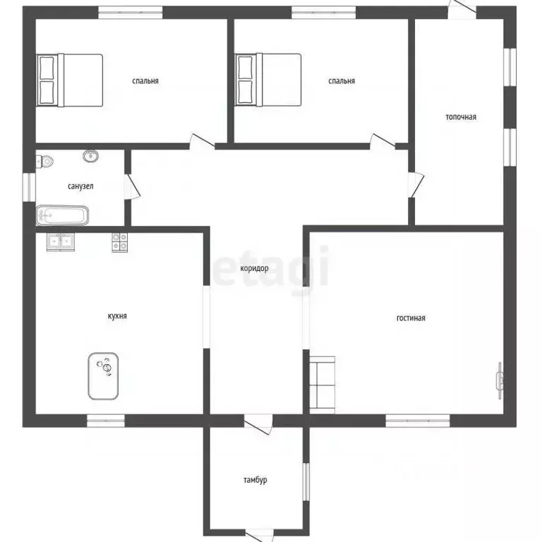 Дом в Оренбургская область, Оренбургский район, Экспериментальный ... - Фото 1