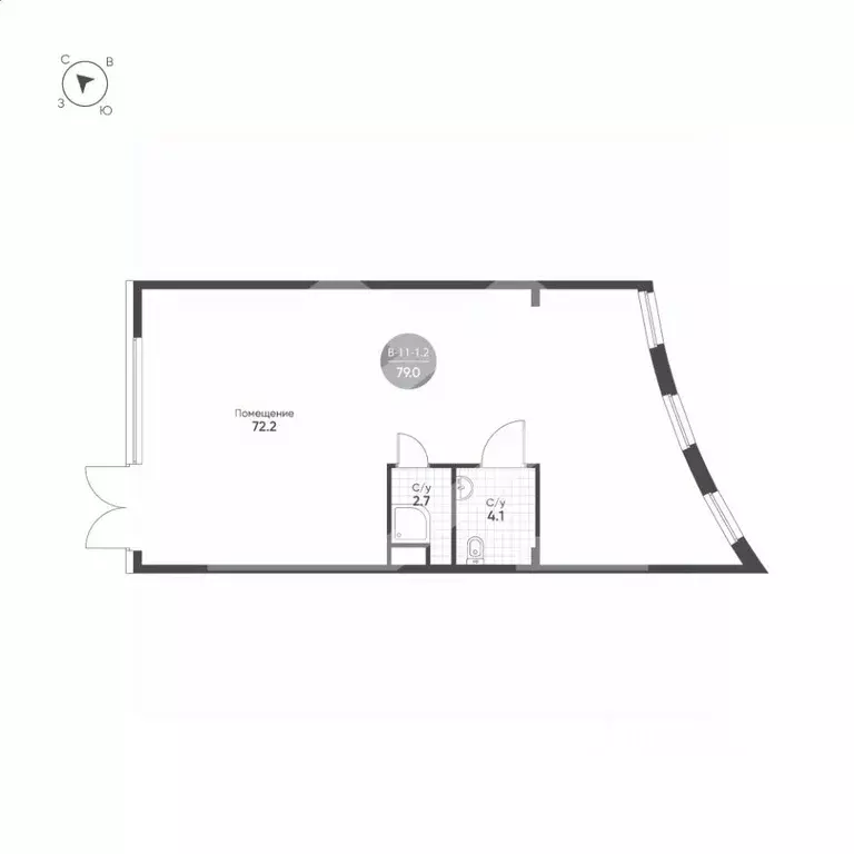 Помещение свободного назначения в Москва ул. Петра Кончаловского, 5 ... - Фото 2