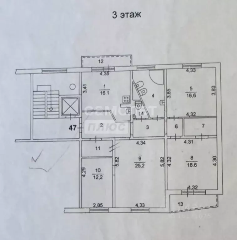 4-к кв. Челябинская область, Челябинск Комсомольский просп., 15 (123.5 ... - Фото 1
