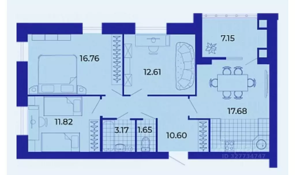 3-к кв. Брянская область, Брянск ул. Ильи Иванова, 5 (82.1 м) - Фото 1
