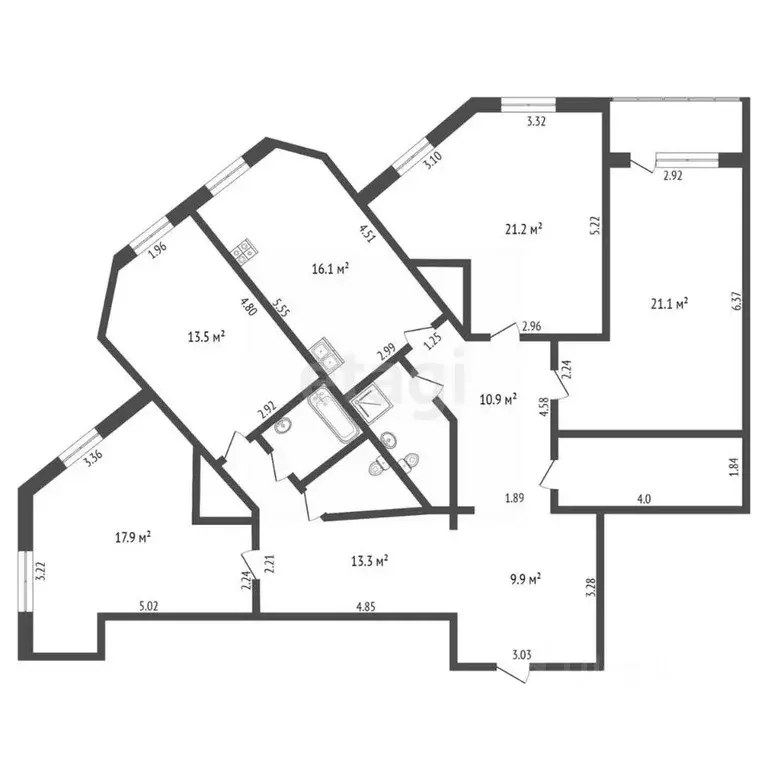 4-к кв. Коми, Сыктывкар ул. Морозова, 100 (141.4 м) - Фото 1