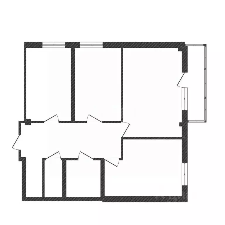 3-к кв. Иркутская область, Иркутск ул. Семена Лагоды, 4/1 (70.0 м) - Фото 2