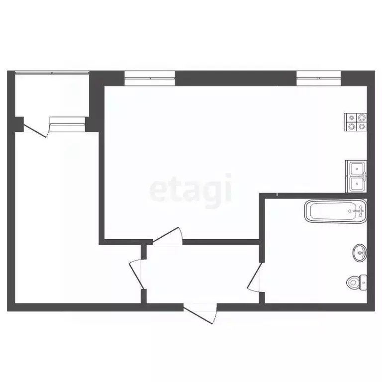 2-к кв. Башкортостан, Стерлитамак просп. Октября, 48 (55.9 м) - Фото 1