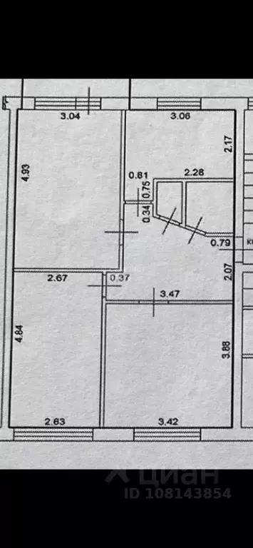 3-к кв. Самарская область, Сызрань ул. Новостроящаяся, 18 (59.0 м) - Фото 2