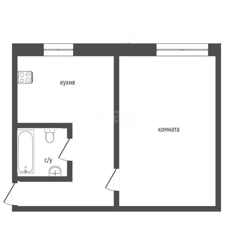 1-комнатная квартира: Курган, жилой район Заозёрный, 8-й микрорайон, 5 ... - Фото 0