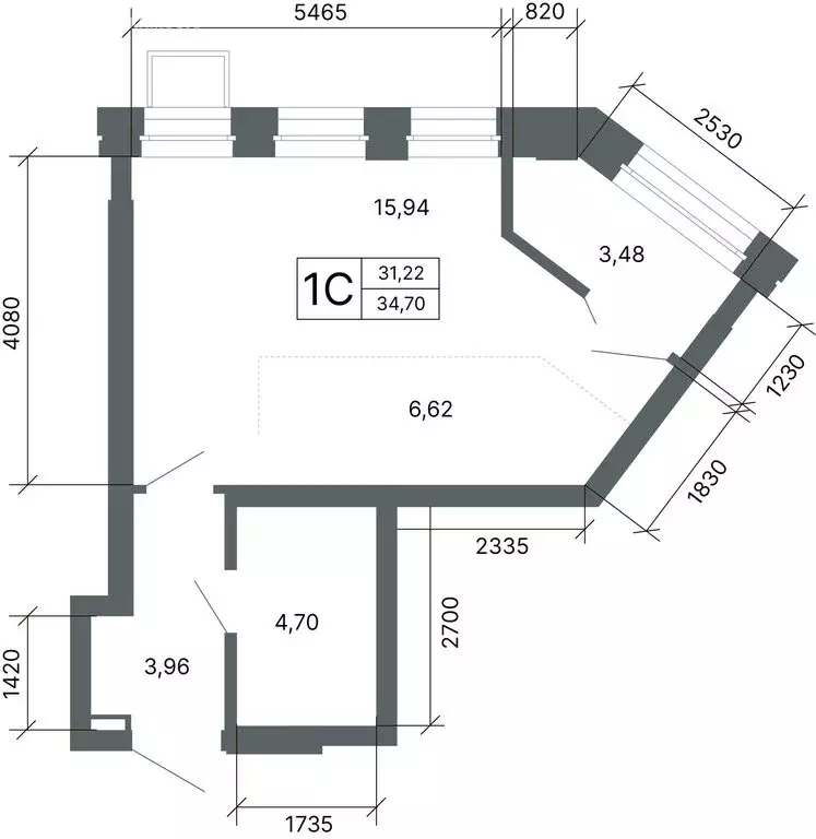 Квартира-студия: Екатеринбург, улица Мира, 47/6 (34.7 м) - Фото 2