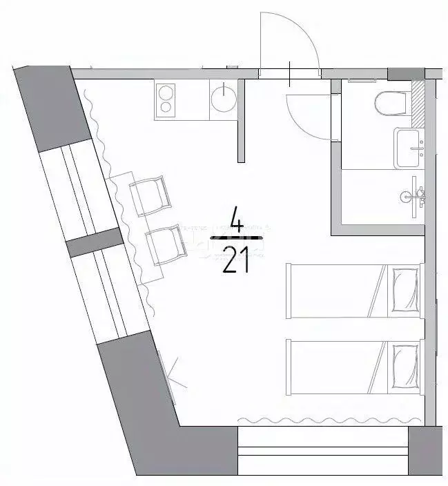 1-к кв. Нижегородская область, Нижний Новгород Алексеевская ул., 24/27 ... - Фото 2