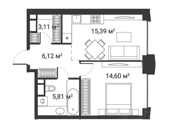 3-к кв. Москва Нагатинская ул., к2вл1 (73.0 м) - Фото 1