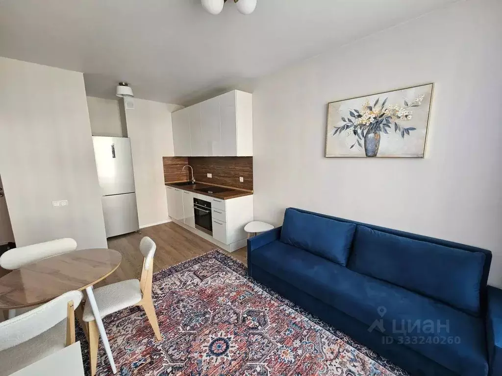 Квартира, 1 комната, 34.79 м - Фото 1