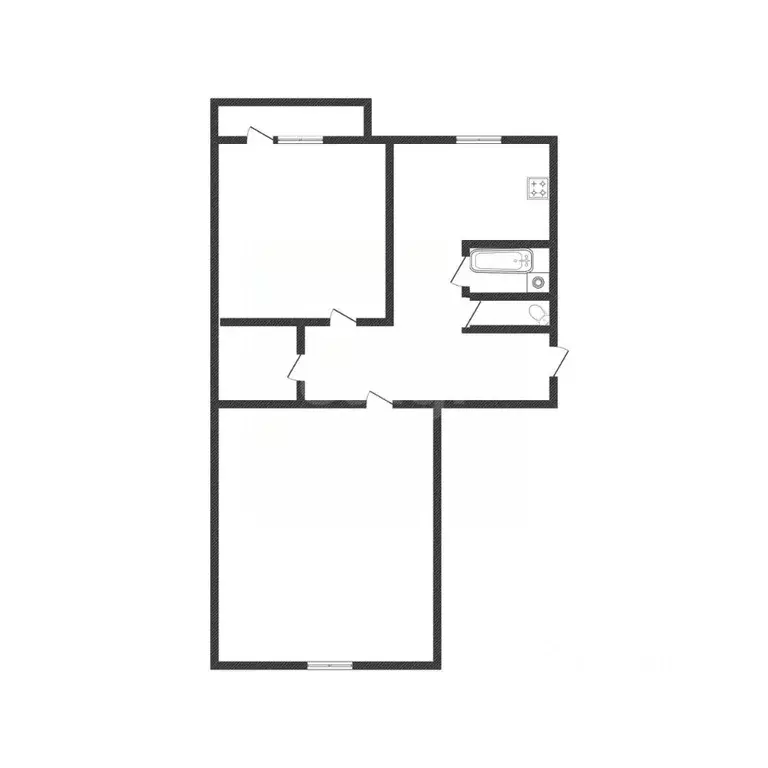 2-к кв. Белгородская область, Валуйки ул. Котовского, 22 (47.3 м) - Фото 2