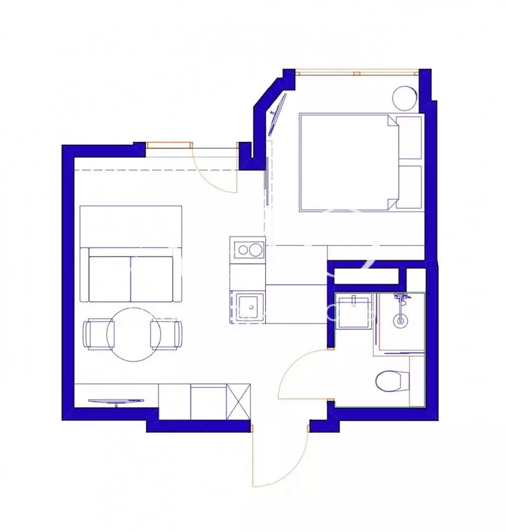 1-комнатная квартира: Сочи, Полтавская улица, 21Ак2 (31 м) - Фото 1