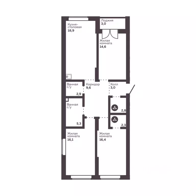 3-к кв. Свердловская область, Екатеринбург Уралмаш жилрайон, Голос ... - Фото 0