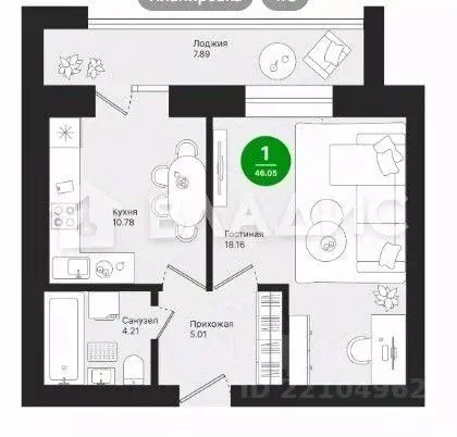 1-к кв. Марий Эл, Йошкар-Ола городской округ, с. Семеновка ул. ... - Фото 2