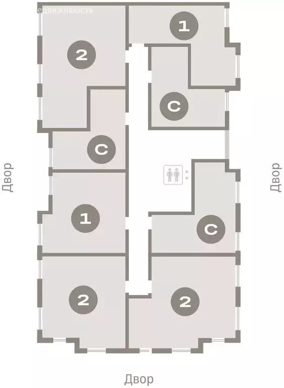 1-комнатная квартира: городской посёлок Новоселье, ЖК Брусника (43.7 ... - Фото 2