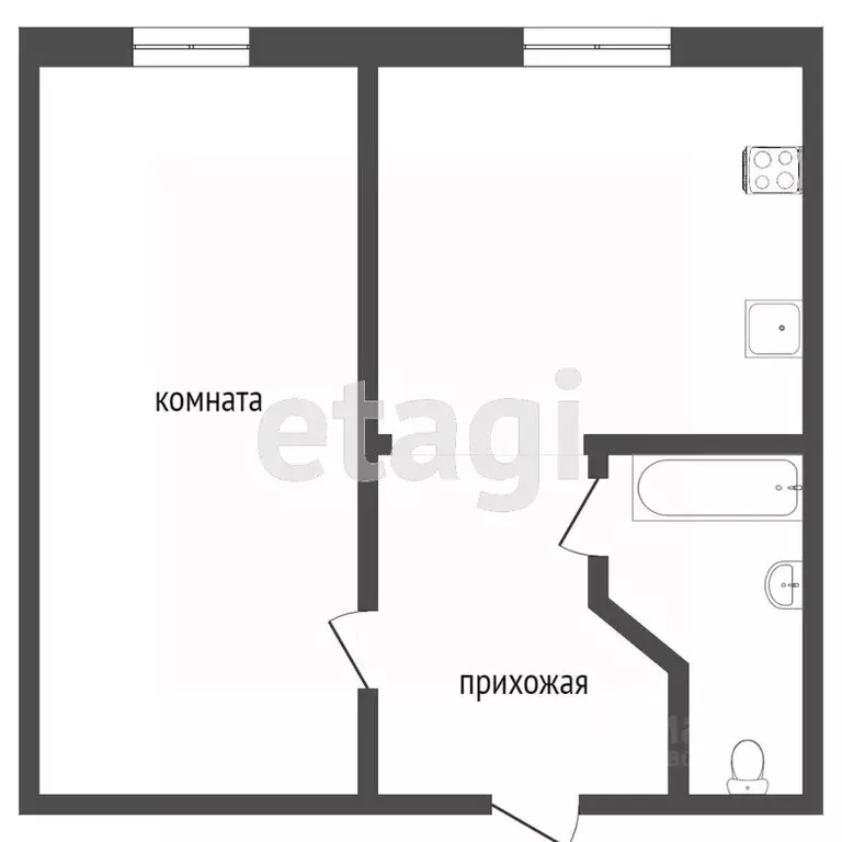 1-к кв. Ростовская область, Ростов-на-Дону ул. Скачкова, 52 (37.0 м) - Фото 1