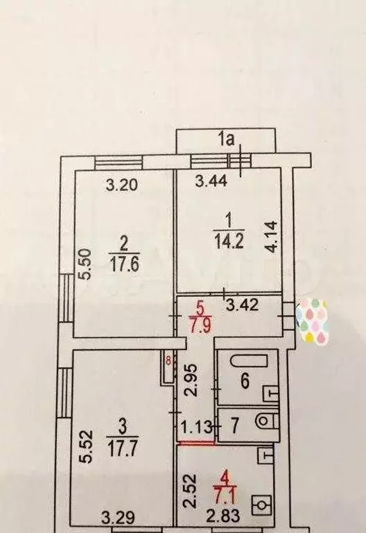 3-к. квартира, 72 м, 3/5 эт. - Фото 0
