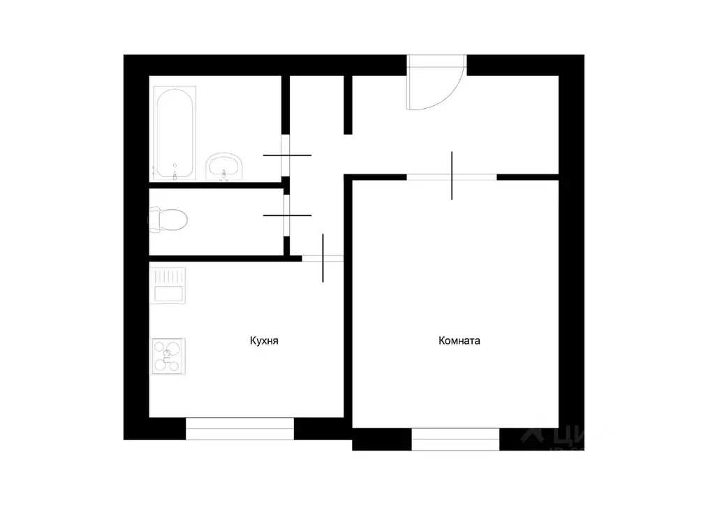 1-к кв. Москва Никулинская ул., 23К2 (35.0 м) - Фото 1