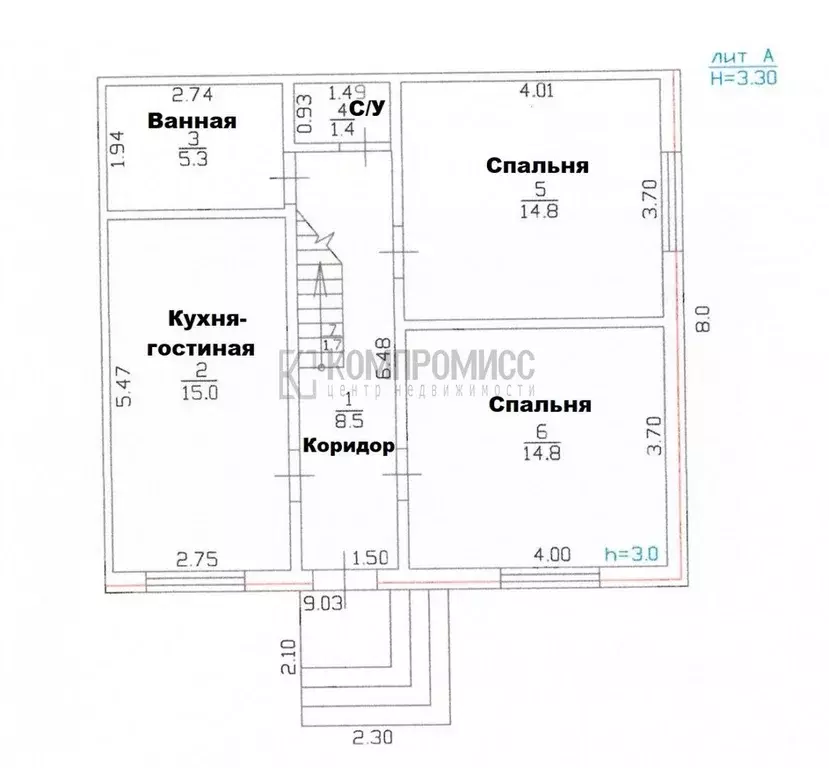 Коттедж в Краснодарский край, Северский район, Ильское городское ... - Фото 1