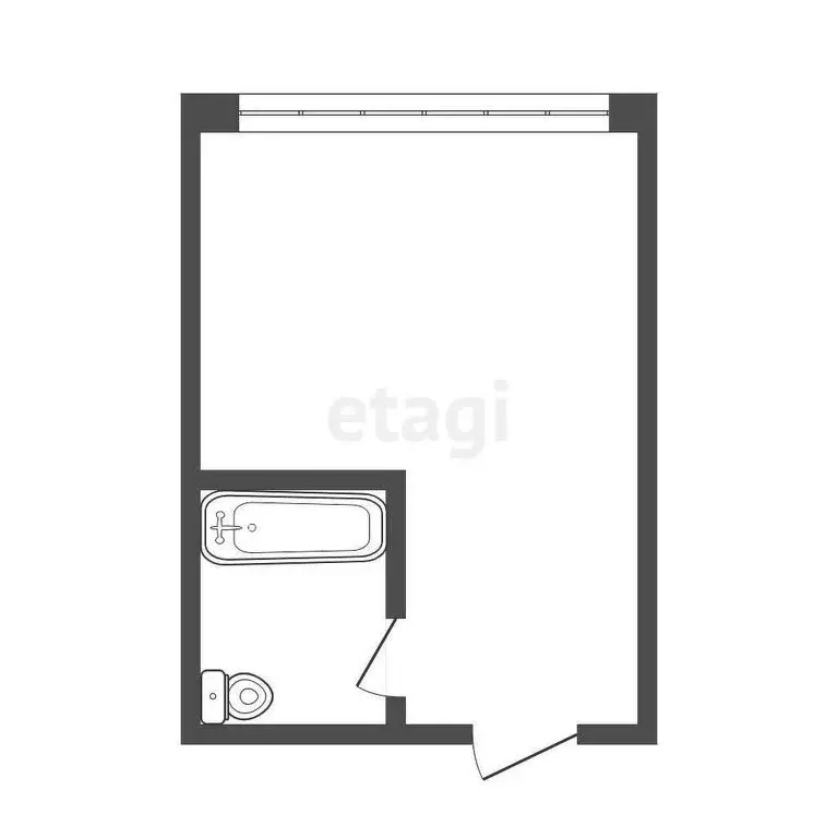 1к в -комнатной квартире (12 м) - Фото 1