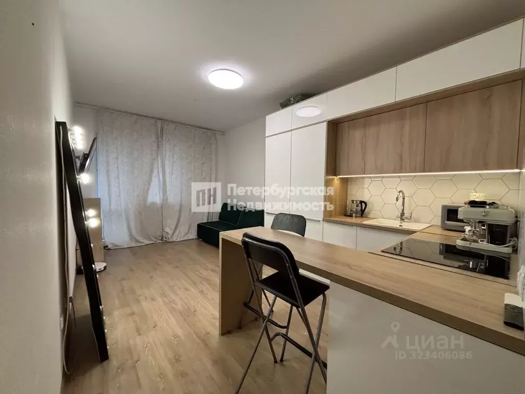 Студия Санкт-Петербург ул. Плесецкая, 20к1 (24.7 м) - Фото 1