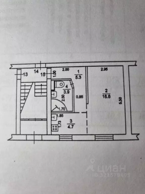 Квартира, 1 комната, 30.7 м - Фото 0