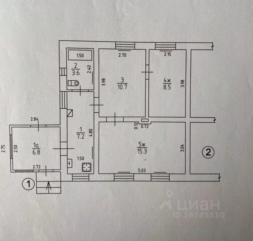 Дом в Калининградская область, Светлый Береговая ул., 13 (52 м) - Фото 2