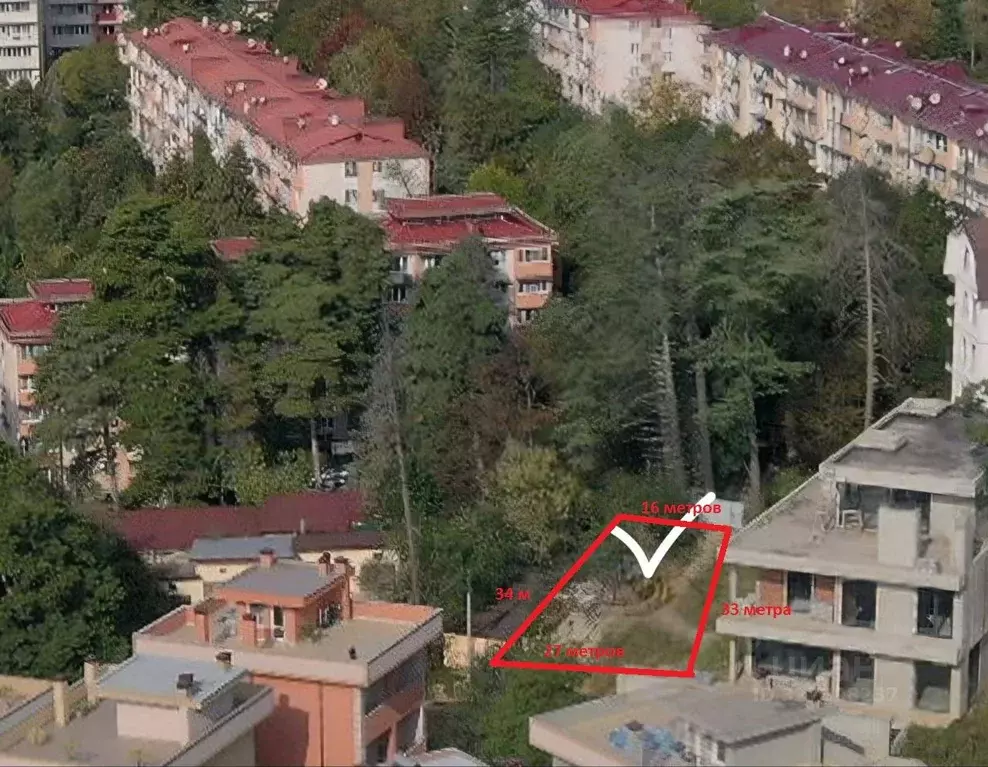 Участок в Краснодарский край, Сочи Бытха мкр, ул. Лесная (9.0 сот.) - Фото 1