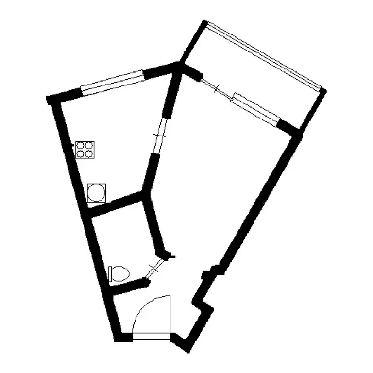 Студия Воронежская область, Воронеж Ростовская ул., 100БкА (24.0 м) - Фото 2