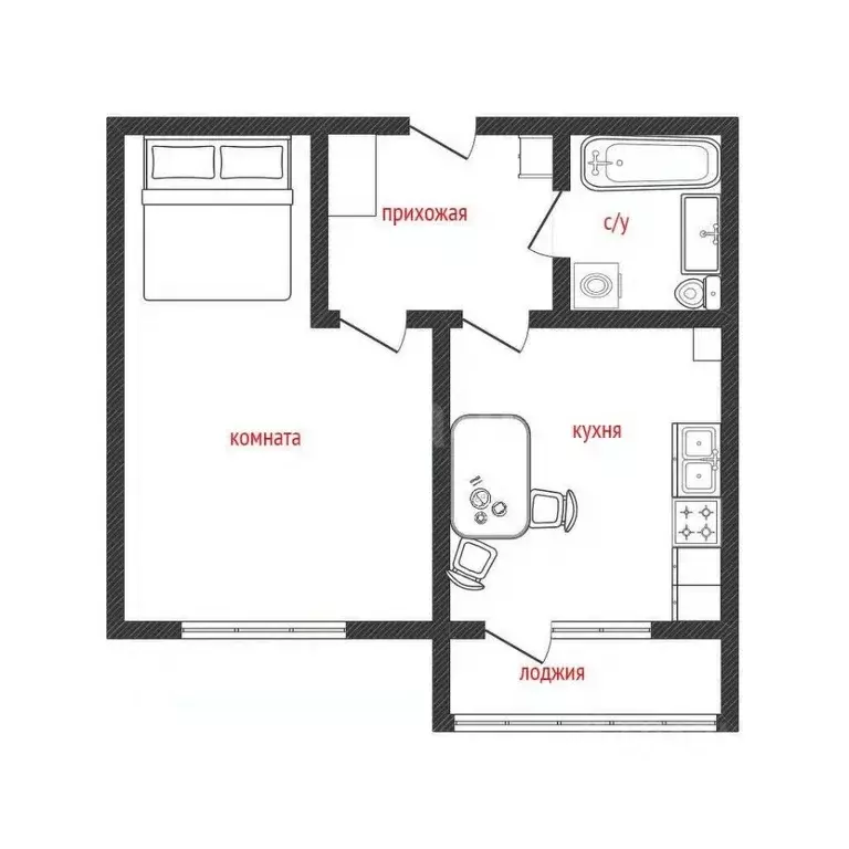 1-к кв. Смоленская область, Смоленск ул. Румянцева, 14а (36.5 м) - Фото 2