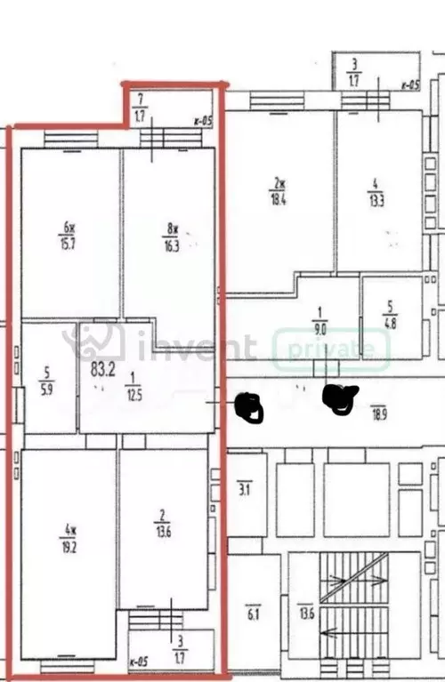 3-к кв. Калининградская область, Калининград ул. Виктора Денисова, 10 ... - Фото 2