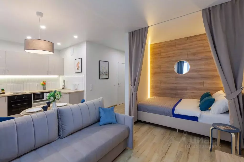 Студия Самарская область, Самара проезд 4-й, 67 (33.0 м) - Фото 1